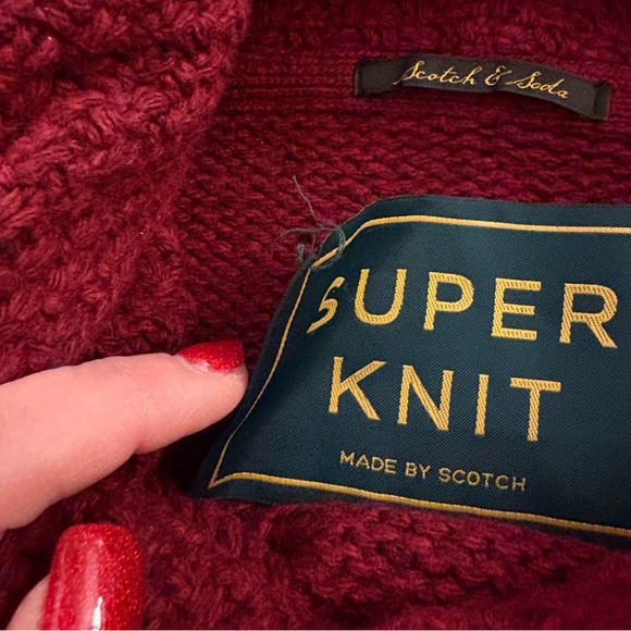 SCOTCH & SODA Intarsia Knit Cowl-Neck Sweater size S - Picture 8 of 13